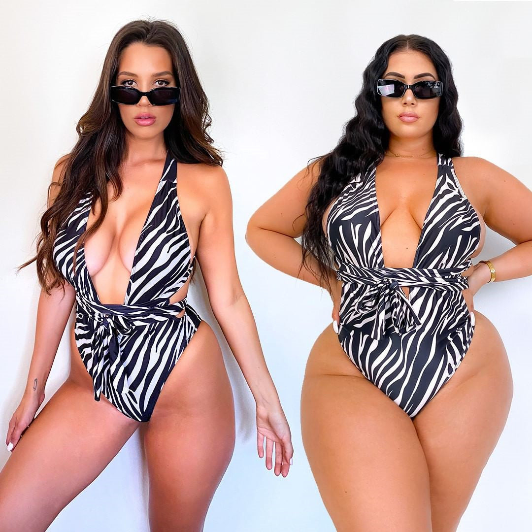 Plus Size Sexy One-Piece Bikini Swimsuit