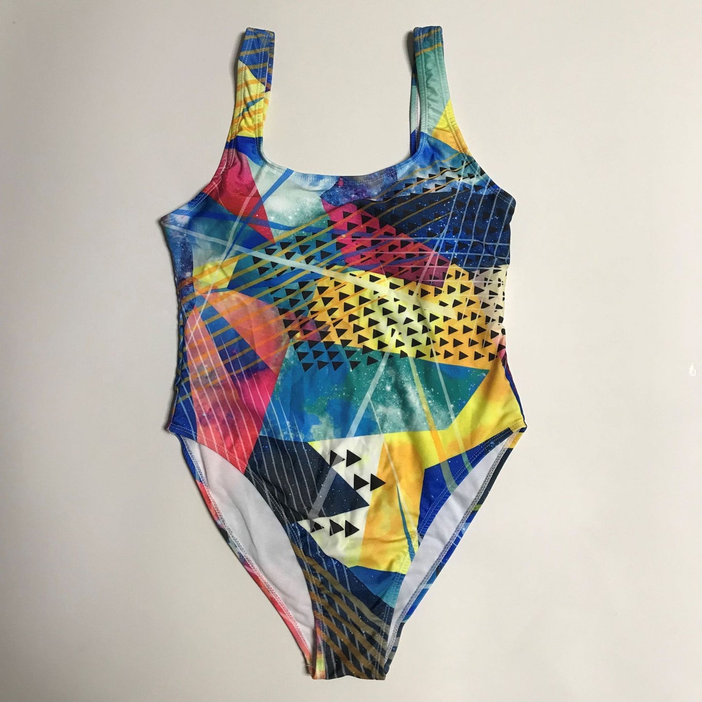 Ladies One-piece Swimsuit Graffiti Printed Bikini Plus Size Bikini