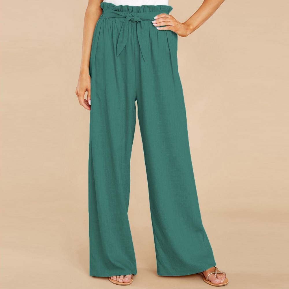 Ladies New Plus Size Loose Casual Trousers Women