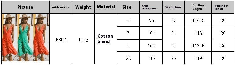 Women's Sling Depth V-neck Buttons Backless Dress