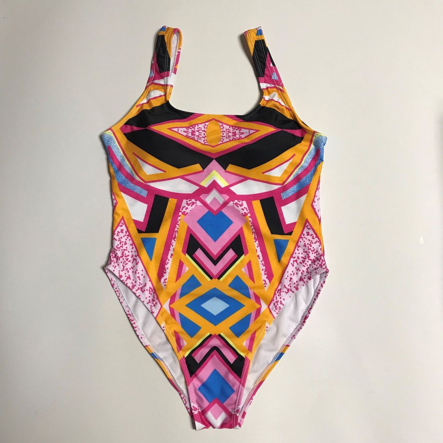 Ladies One-piece Swimsuit Graffiti Printed Bikini Plus Size Bikini