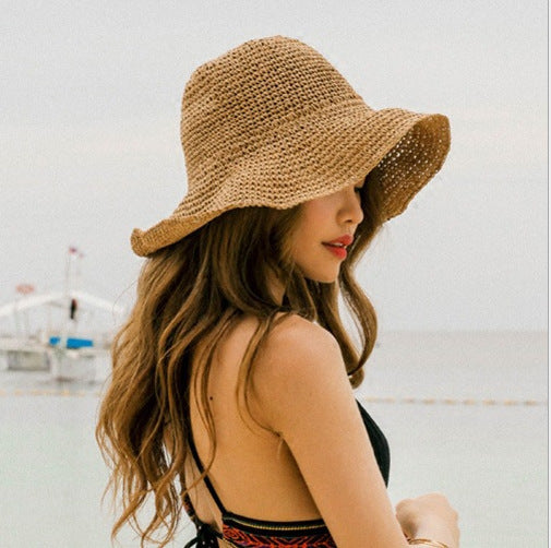 Summer Outing Sunscreen Hat for Women Straw Hat Beach Hat