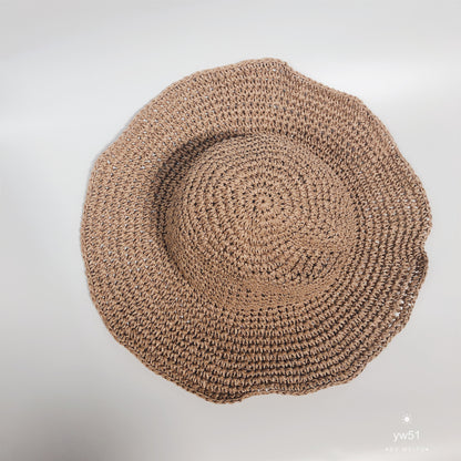 Summer Outing Sunscreen Hat for Women Straw Hat Beach Hat